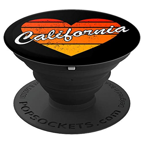 Love California Retro Vintage Sunset Men Women Youth Gift - PopSockets Grip and Stand for Phones and Tablets