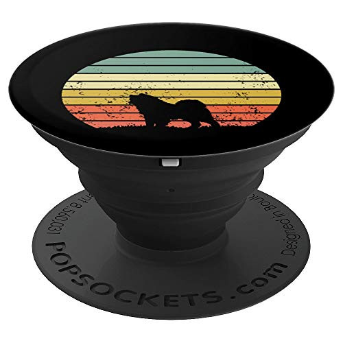 Samoyed Dog Lover Retro Sunset Vintage Graphic PopSockets Grip and Stand for Phones and Tablets