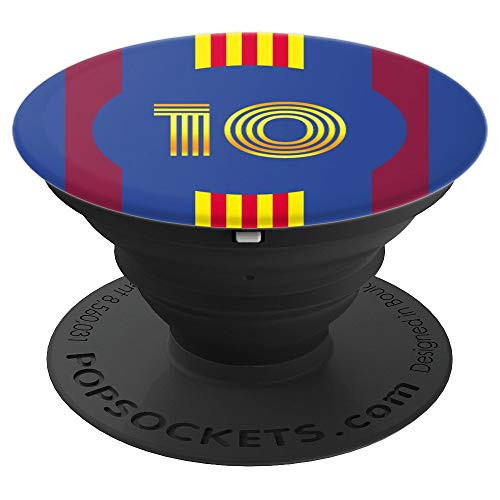 Barcelona City Soccer Pop Socket Futbol - No 10 Football Fan - PopSockets Grip and Stand for Phones and Tablets Barcelona City Soccer Pop Socket Futbol - No 10 Football Fan - PopSockets Grip and Stand for Phones and Tablets