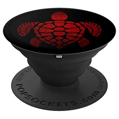 Red Sea Turtle on Black - PopSockets Grip and Stand for Phones and Tablets