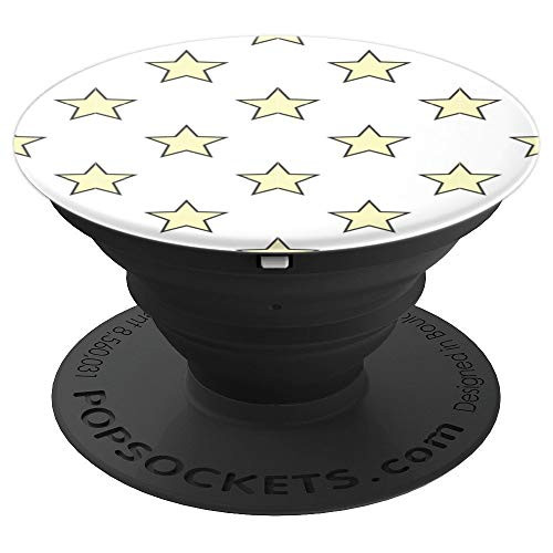 The Beautiful Sets Of Stars Cute Girly Yellow Color - PopSockets Grip and Stand for Phones and Tablets