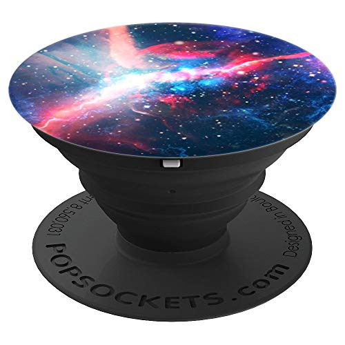 Abstract Galaxy  Outer Space Green Red Blue Galactic Nebula - PopSockets Grip and Stand for Phones and Tablets