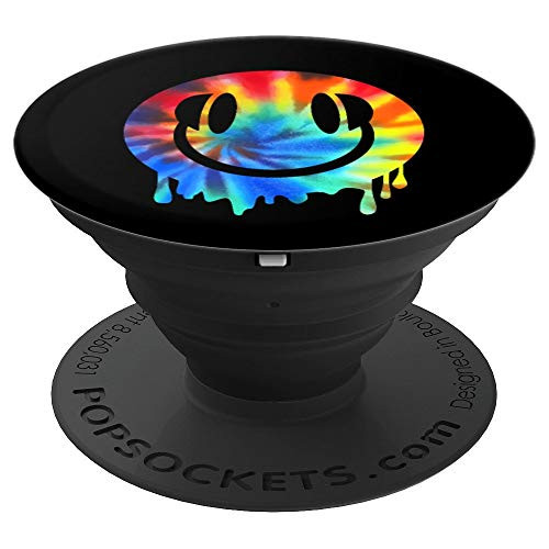 Melting DJ Smiley Face | Trippy EDM Rave Festival Gift - PopSockets Grip and Stand for Phones and Tablets