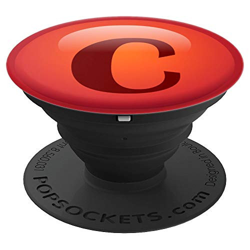 Red pop socket red initial letter C - PopSockets Grip and Stand for Phones and Tablets