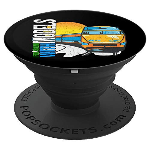 Distressed Funny Model Train Set Gift Conductor Enthusiasts PopSockets Grip and Stand for Phones and Tablets