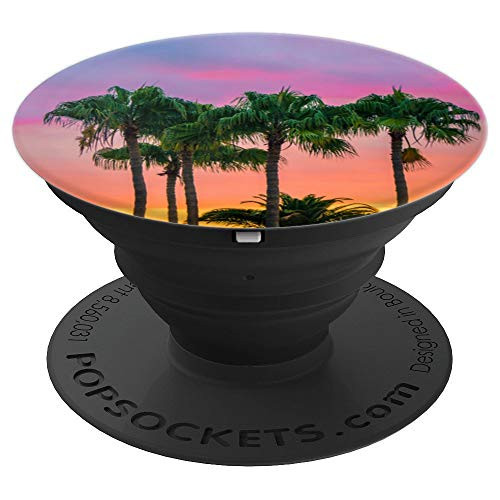 Palm Tree Sunset - PopSockets Grip and Stand for Phones and Tablets