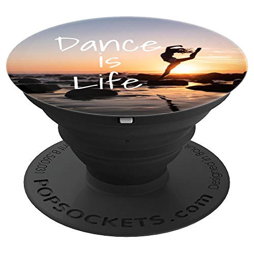 Dancers Gifts Ballet Ballerina, Dance is Life, Beach Sunset - PopSockets Grip and Stand for Phones and Tablets Dancers Gifts Ballet Ballerina, Dance is Life, Beach Sunset - PopSockets Grip and Stand for Phones and Tablets