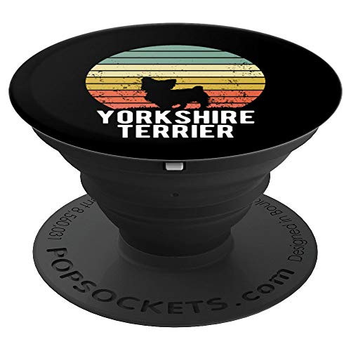 Yorkshire Terrier Retro Sunset Dog Lover PopSockets Grip and Stand for Phones and Tablets