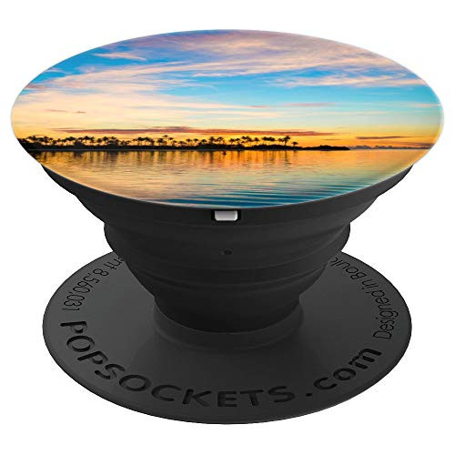 Palm Trees Sunset Ocean Beach Phone Grip - PopSockets Grip and Stand for Phones and Tablets