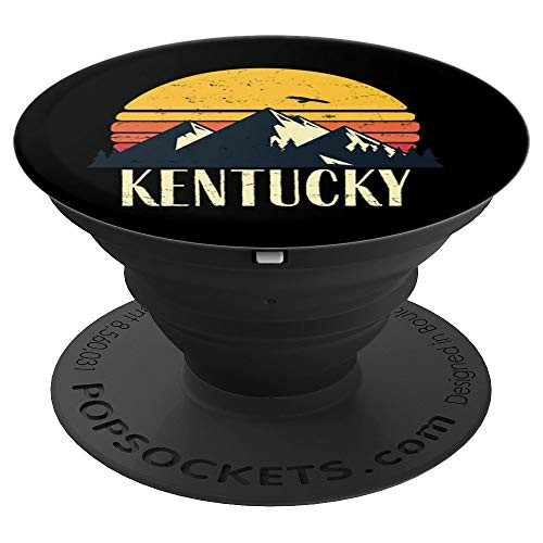 Kentucky Retro Vintage State Mountain Sunset - PopSockets Grip and Stand for Phones and Tablets