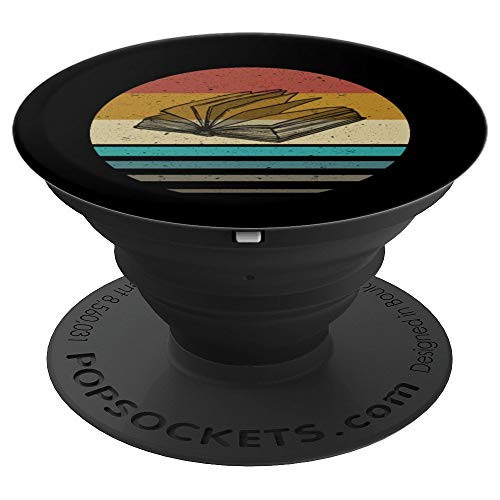 Retro Vintage Bookish Book Lovers 70s 80s Sunset Gifts - PopSockets Grip and Stand for Phones and Tablets Retro Vintage Bookish Book Lovers 70s 80s Sunset Gifts - PopSockets Grip and Stand for Phones and Tablets