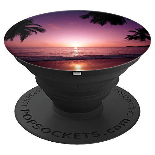 Beach sunset design - PopSockets Grip and Stand for Phones and Tablets