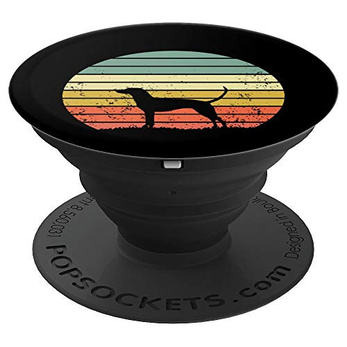 Vizsla Retro Sunset Dog Lover PopSockets Grip and Stand for Phones and Tablets