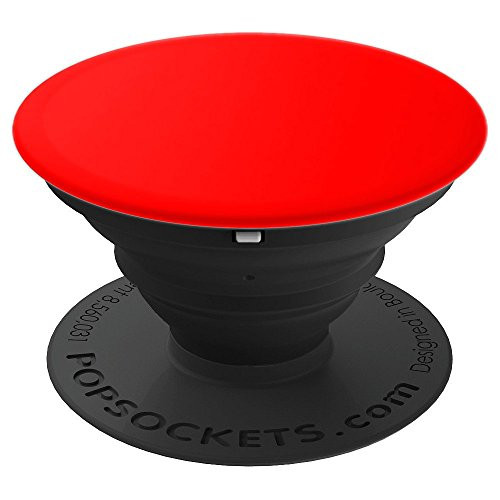 Bright Red Pop Socket Collapsible Cell Phone & Tablet Holder - PopSockets Grip and Stand for Phones and Tablets