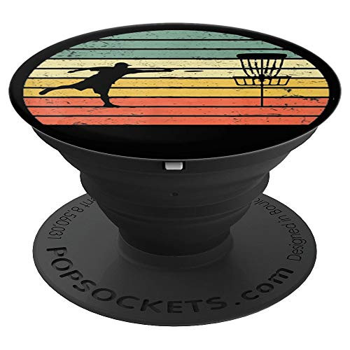 Retro Vintage Disc Golf: Sunset Disc Golfing - PopSockets Grip and Stand for Phones and Tablets