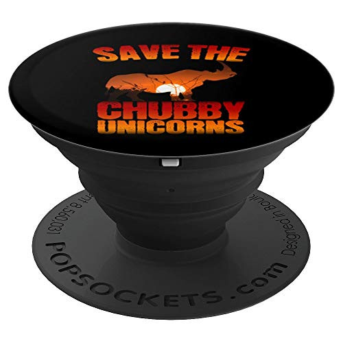 Save The Chubby Unicorns - African Savanna wildlife Sunset - PopSockets Grip and Stand for Phones and Tablets