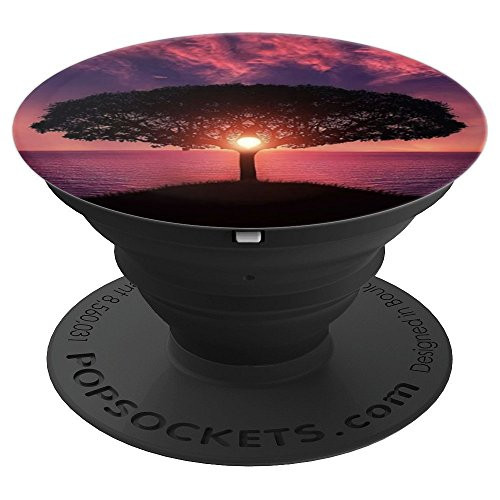 Tree Nature Sunset sundown - PopSockets Grip and Stand for Phones and Tablets