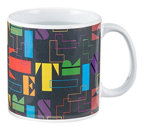 Vandor 77051 TETRIS 20 Ounce Heat Reactive Ceramic Mug, Multicolored