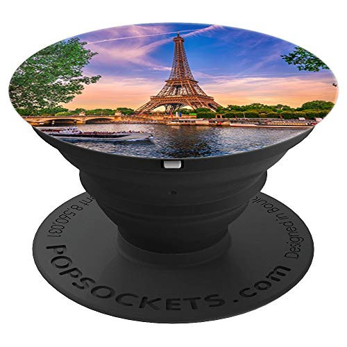 Paris France Eiffel Tower Skyline At Sunset - PopSockets Grip and Stand for Phones and Tablets