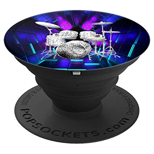 Drummer Pop Socket-Space Drums Drum Set - PopSockets Grip and Stand for Phones and Tablets Drummer Pop Socket-Space Drums Drum Set - PopSockets Grip and Stand for Phones and Tablets