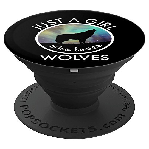 Wolf Howling In The Moon - Just A Girl Who Loves Wolves - PopSockets Grip and Stand for Phones and Tablets Wolf Howling In The Moon - Just A Girl Who Loves Wolves - PopSockets Grip and Stand for Phones and Tablets