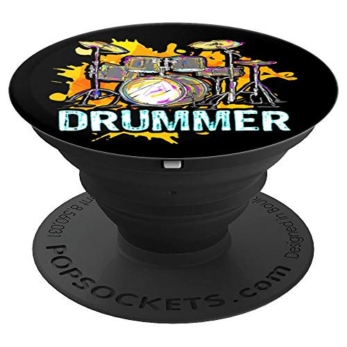 Drummer Drum Set Instrument Rock 'n Roll - PopSockets Grip and Stand for Phones and Tablets