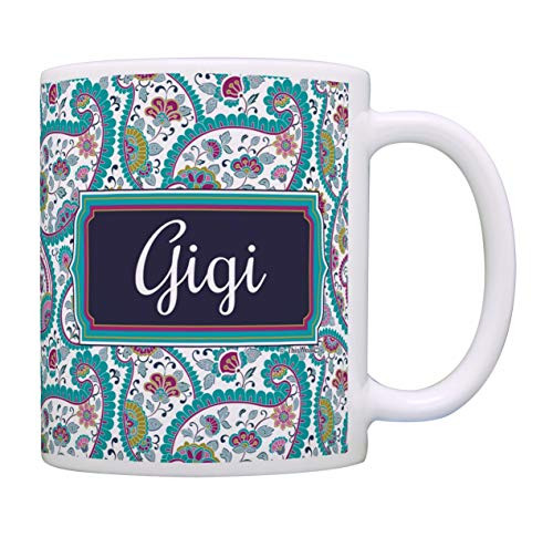 Gigi Mothers Day Gift for Gigi Birthday Gift Gigi Grandma Gifts Coffee Mug Tea Cup Paisley