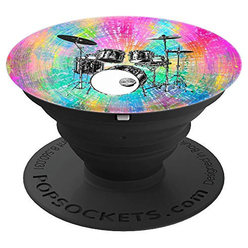 Drums Pop Socket-Psychedelic Drum Set Drummer Gifts - PopSockets Grip and Stand for Phones and Tablets Drums Pop Socket-Psychedelic Drum Set Drummer Gifts - PopSockets Grip and Stand for Phones and Tablets