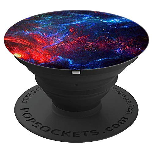 Space Pop Sockets Red and Blue Nebula Beautiful Galaxy - PopSockets Grip and Stand for Phones and Tablets