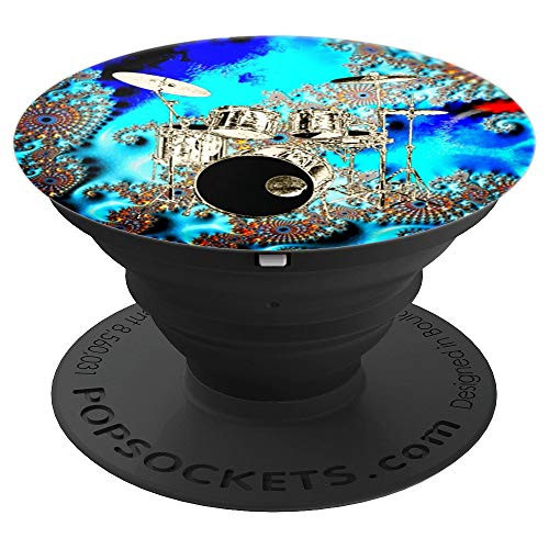 Drums Pop Socket Fractal Drum Set Drummer Gifts - PopSockets Grip and Stand for Phones and Tablets Drums Pop Socket Fractal Drum Set Drummer Gifts - PopSockets Grip and Stand for Phones and Tablets