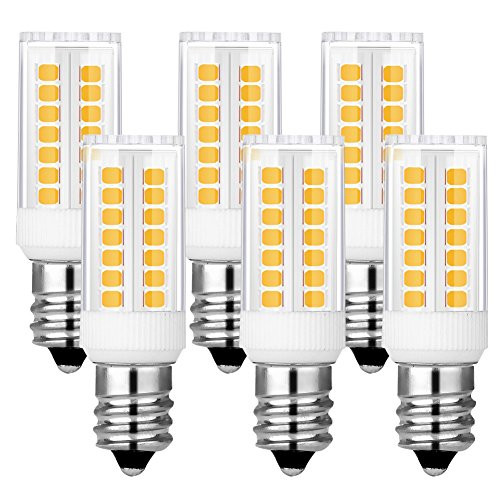 KINDEEP Dimmable E12 LED Candelabra Bulb, 4W (40W Incandescent Bulb Equivalent), Warm White 3000K Ceiling Fan Bulb, 6-Pack