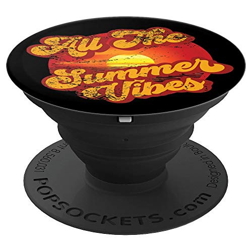 All The Summer Vibes Summer Sunset Retro - PopSockets Grip and Stand for Phones and Tablets