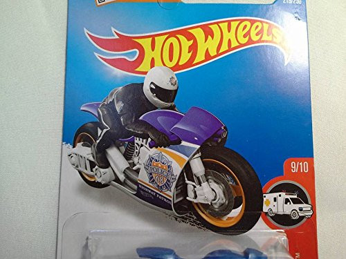 Hot Wheels 2016 H.W. Rescue Street Stealth Motorcycle Blue 219/250 Hot Wheels 2016 H.W. Rescue Street Stealth Motorcycle Blue 219/250