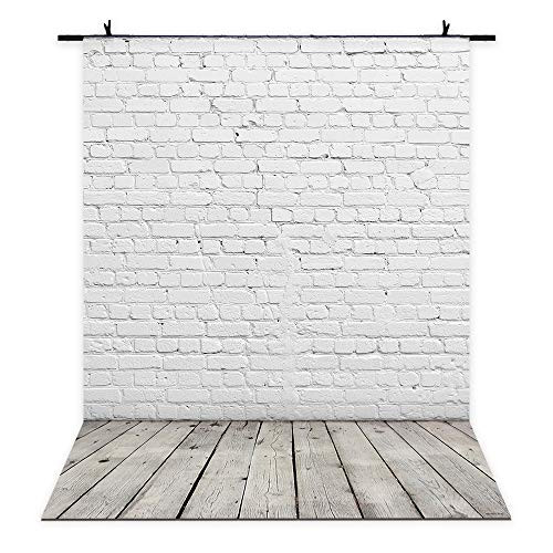 Allenjoy 5x7ft Photography Backdrops White Brick Wall Wooden Floor Background for Kids Product Photo Shoot Professional Photographer Props Allenjoy 5x7ft Photography Backdrops White Brick Wall Wooden Floor Background for Kids Product Photo Shoot Professional Photographer Props
