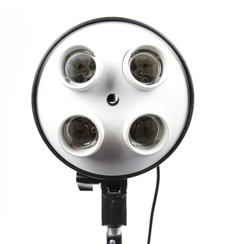 Run Shuangyu 4 in 1 E27 Base Socket Light Lamp Bulb Adapter Umbrella Holder for Photo Softbox