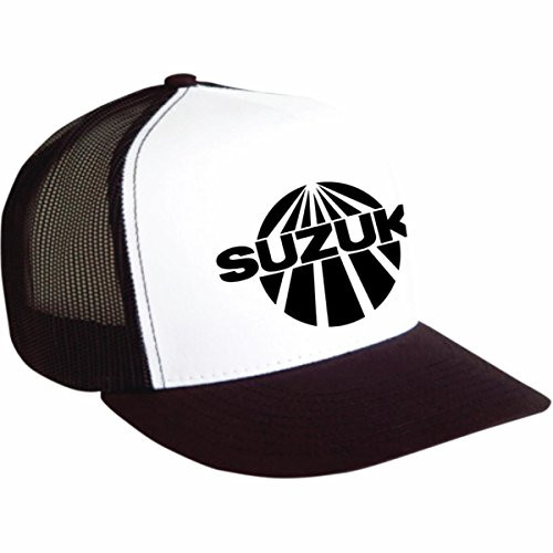Factory Effex Suzuki Vintage Snapback Hat (Black/White, One Size) - 18-86402
