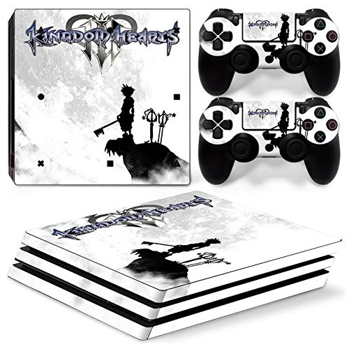 ZoomHit Ps4 PRO Playstation 4 PRO Console Skin Decal Sticker Kingdom Hearts + 2 Controller Skins Set (Pro Only)