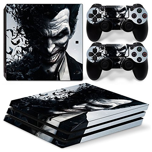 ZoomHit Ps4 PRO Playstation 4 PRO Console Skin Decal Sticker The Joker + 2 Controller Skins Set (Pro Only)