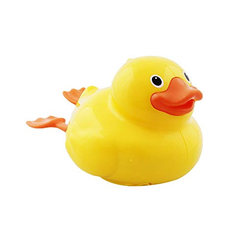 WISHTIME Baby Swimming Floating Bath Toy - Swimming Water Electronic Duck Bathtub Toy Floating Toys for Baby Toddler Kid Boys and Girls