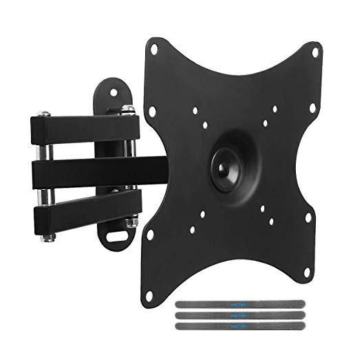 suptek Full Motion Adjustable TV Wall Mount for Most 13-37 inch LED LCD Plasma TVs up to 55lbs VESA 75, 100, 200mm, Rotation, Swivel, Tilt (MA2770-3260)