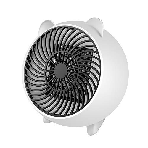 soled Space Heater, Fan Heater, Personal Mini Space Heater Portable Electric Heaters Fan with PTC Ceramic Heating Element & Overheat Protection for Office, Home, Tabletop Under Desk Floor Indoor Use