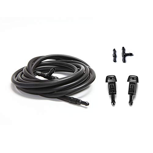Front Windshield Washer Nozzles Kit for Chrysler, Dodge, Jeep, Ram - Replaces OEM # 4805742AB Washer Jet and Fluid Hose with Connector Front Windshield Washer Nozzles Kit for Chrysler, Dodge, Jeep, Ram - Replaces OEM # 4805742AB Washer Jet and Fluid Hose with Connector