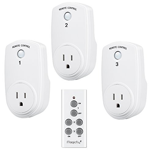 Magicfly Wireless Remote Control Electrical Outlet Switch for Household Appliances?Wireless Remote Light Switch, White (3 Outlet, 1 Remote) Magicfly Wireless Remote Control Electrical Outlet Switch for Household Appliances?Wireless Remote Light Switch, White (3 Outlet, 1 Remote)