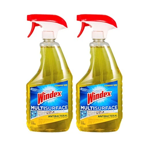 Windex Economy Size Antibacterial Multi-Surface Cleaner, 32 oz-2 pack