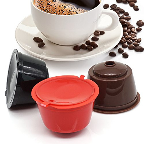 i Cafilas Dolce Gusto Refillable Capsules Reusable Coffee Pods Compatible for Nescafe Dolce Gusto Brewers (Mix color/3) i Cafilas Dolce Gusto Refillable Capsules Reusable Coffee Pods Compatible for Nescafe Dolce Gusto Brewers (Mix color/3)