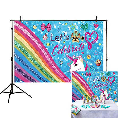 Allenjoy 7x5ft Glitter Rainbow Backdrop for Sweet 16 Happy 18 Theme Colorful Bokeh Puppy Sparkle Unicorn Photography Background Music Birthday Party Banner Girl Baby Shower Decoration Photo Booth Allenjoy 7x5ft Glitter Rainbow Backdrop for Sweet 16 Happy 18 Theme Colorful Bokeh Puppy Sparkle Unicorn Photography Background Music Birthday Party Banner Girl Baby Shower Decoration Photo Booth