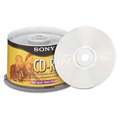 Sony - Cd-R Discs 700Mb/80Min 48X Spindle Silver (50/Pack )