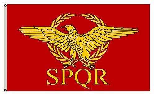Fyon Large Roman Empire Senate and People of Rome Flag 3X5Ft