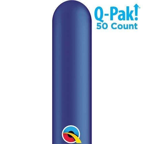 Qualatex Latex Balloon 057212 Q-pak Navy Blue, 260Q,