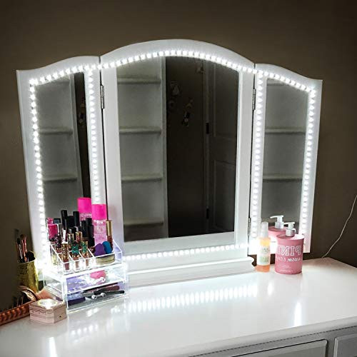 Led Vanity Mirror Lights Kit,ViLSOM 13ft/4M 240 LEDs Make-up Vanity Mirror Light for Vanity Makeup Table Set with Dimmer and Power Supply,Mirror not Included. Led Vanity Mirror Lights Kit,ViLSOM 13ft/4M 240 LEDs Make-up Vanity Mirror Light for Vanity Makeup Table Set with Dimmer and Power Supply,Mirror not Included.